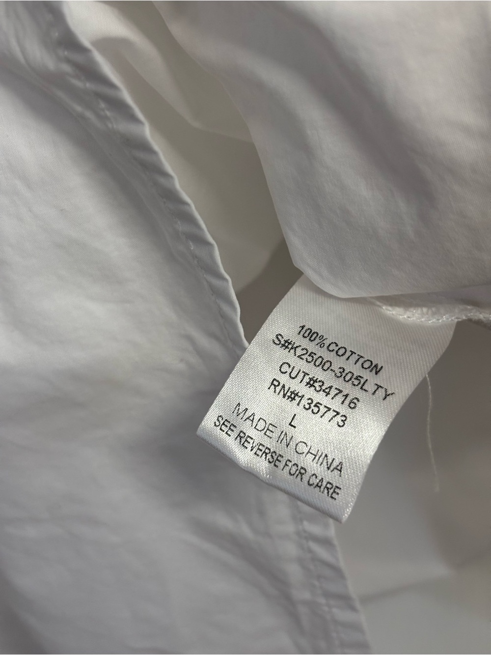 KARLIE Charlotte Poplin Pleat Sleeve Top in White Size L - Picture 6 of 6